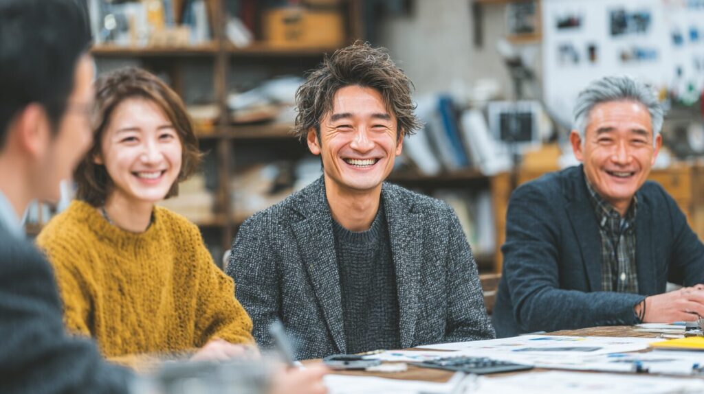 建売住宅購入で複数の専門家に相談する家族　