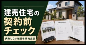 建売住宅の契約前に確認する売買契約書とチェックリストの画像