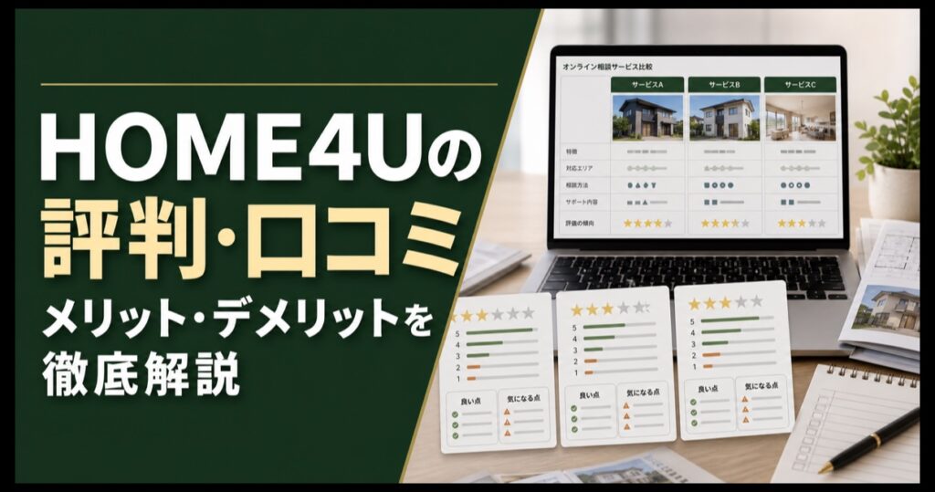 HOME4Uの評判と口コミを比較する住宅相談サービスの画像