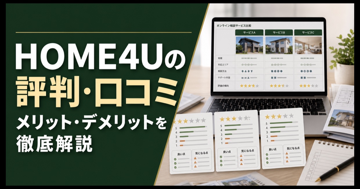 HOME4Uの評判と口コミを比較する住宅相談サービスの画像